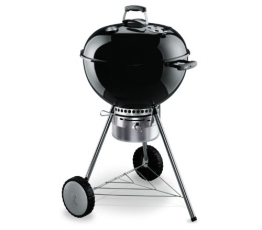 Weber 1351004 One-Touch Premium, Holzkohle-Kugelgrill  57 cm, Schwarz - 1